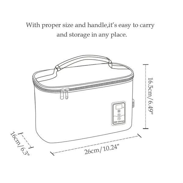 Insulated Cooler Bag and Food Warmer for Baby