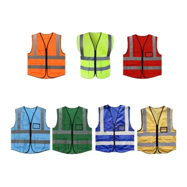 Multi-pocket Reflective Protective Vest