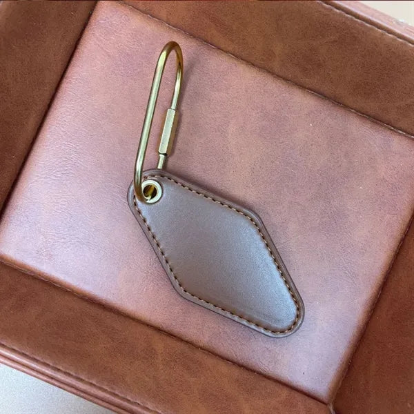 Hotel PU Leather Keychain