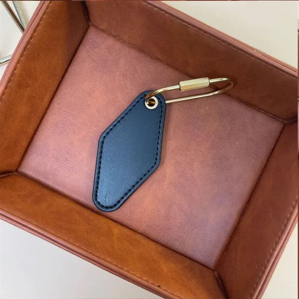 Hotel PU Leather Keychain