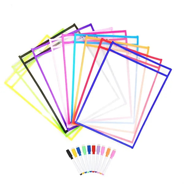 10"x13" Dry Erase Pocket Sleeves