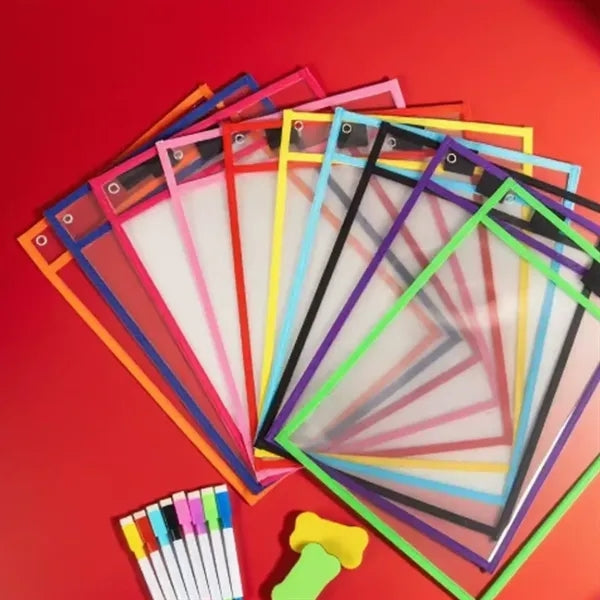 10"x13" Dry Erase Pocket Sleeves