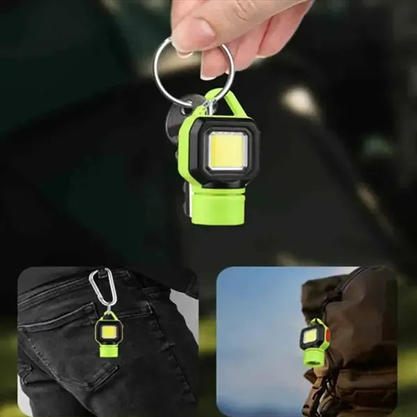 Mini COB Keychain Flashlight