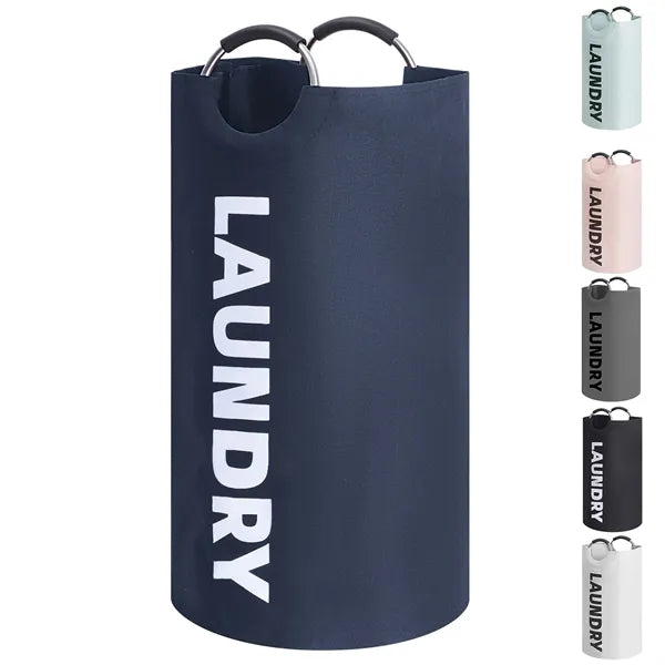 Foldable Waterproof Oxford Laundry Basket with Handles