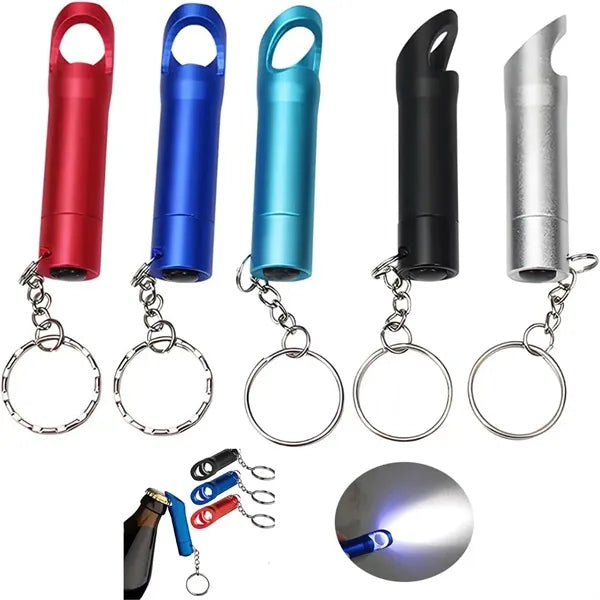 Aluminum Alloy LED Flashlight Bottle Opener