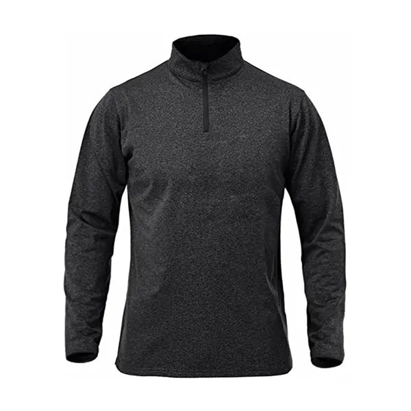 Men's Quarter Zip Up Pullover Long Sleeve Sweatshirt