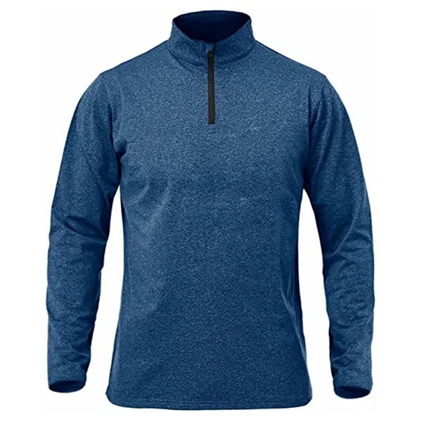 Men's Quarter Zip Up Pullover Long Sleeve Sweatshirt