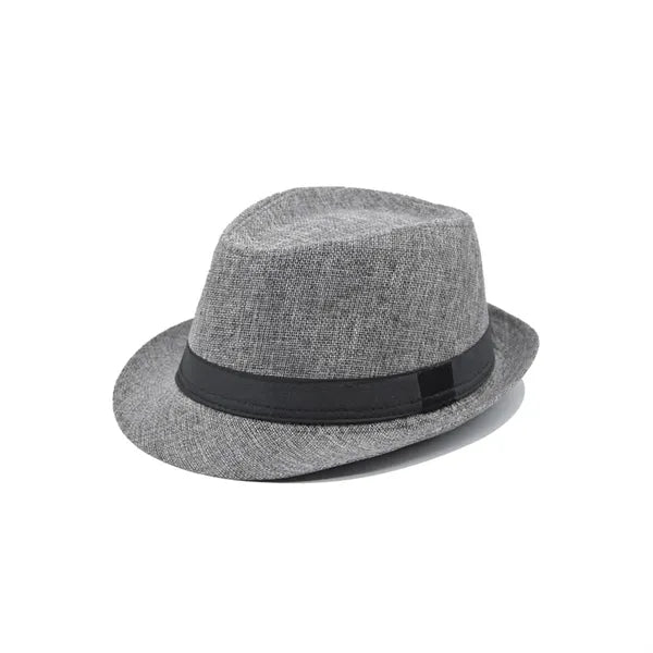 Classic Cotton Linen Fedora Hat