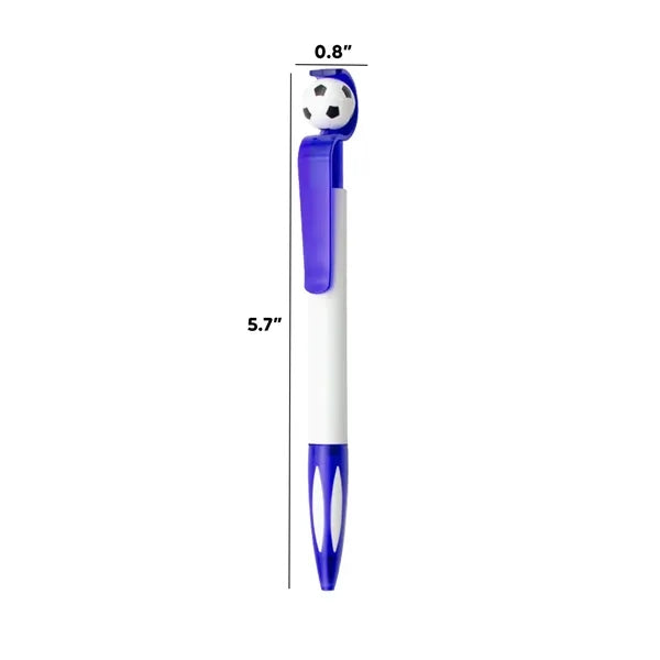 Fun Soccer Design Plastic Ballpoint Pen
