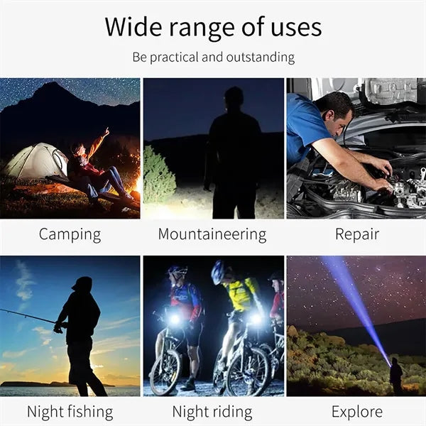 Rechargeable Zoomable LED Flashlight