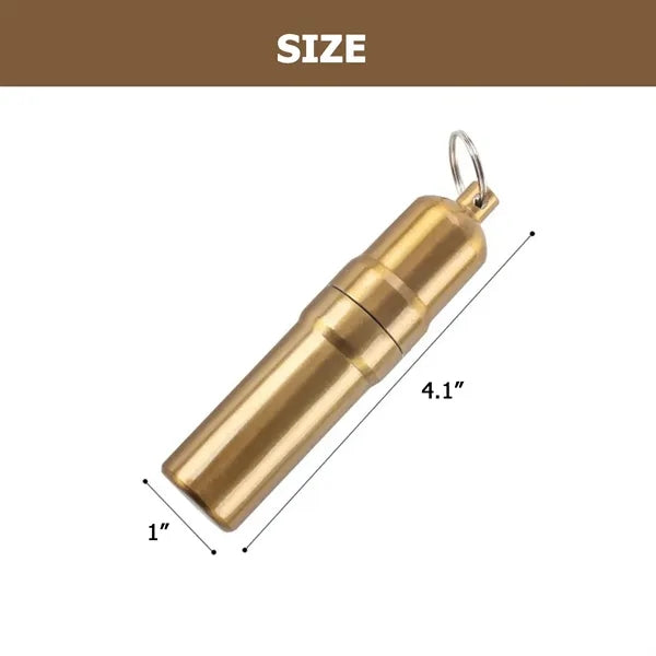 Portable Aluminum Waterproof Storage Capsule
