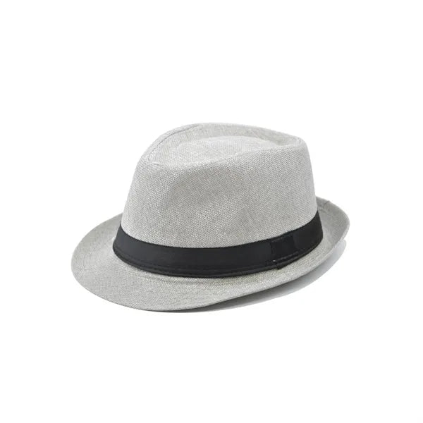 Classic Cotton Linen Fedora Hat