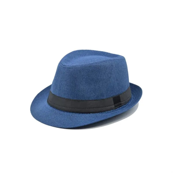 Classic Cotton Linen Fedora Hat
