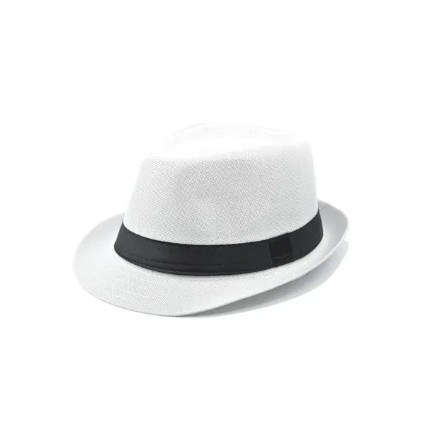 Classic Cotton Linen Fedora Hat