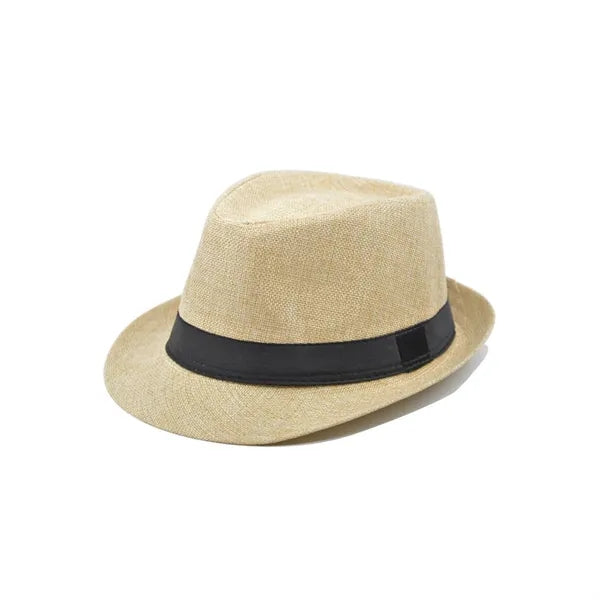 Classic Cotton Linen Fedora Hat