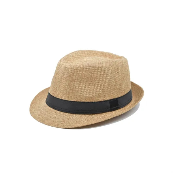 Classic Cotton Linen Fedora Hat