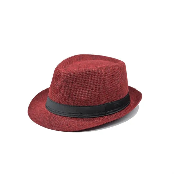Classic Cotton Linen Fedora Hat