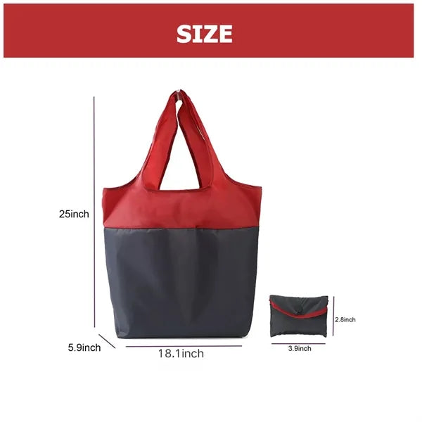 Foldable Recycled Polyester Shopping Tote Bag