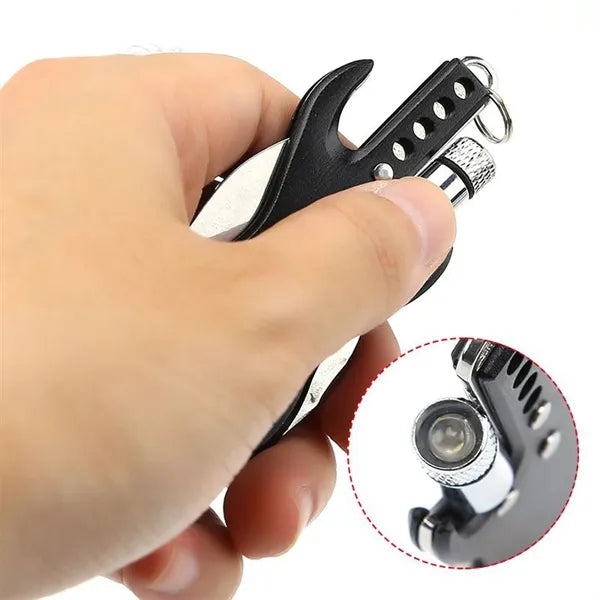 Compact 3-in-1 Outdoor Utility Keychain Tool