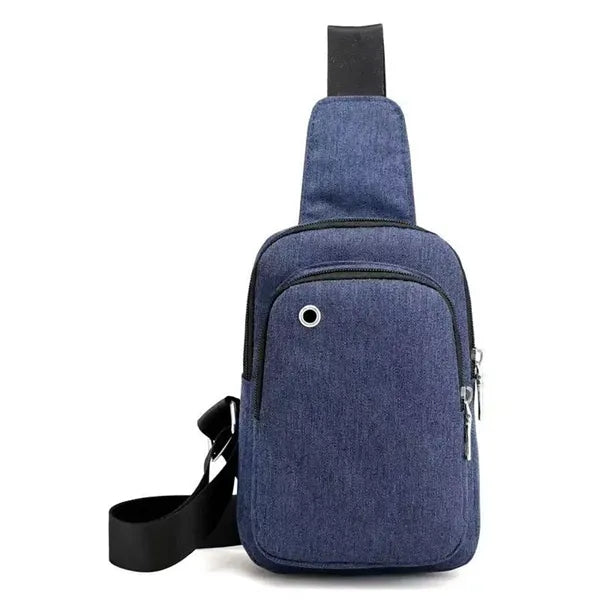 Crossbody Backpack Sling Bag With Earphone Jack