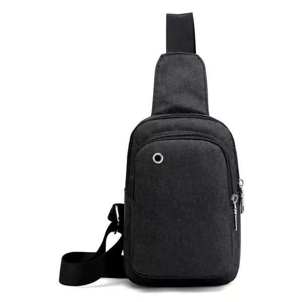 Crossbody Backpack Sling Bag With Earphone Jack