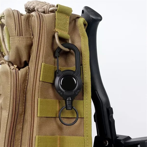 Retractable Wire Keychain Durable Outdoor Utility Emergency