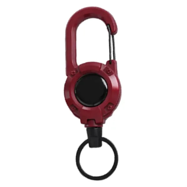 Retractable Wire Keychain Durable Outdoor Utility Emergency