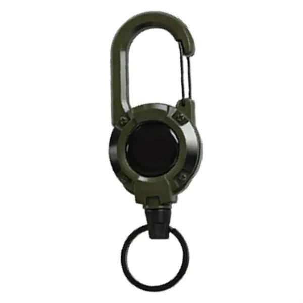 Retractable Wire Keychain Durable Outdoor Utility Emergency