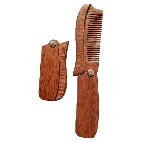Premium Foldable Wooden Comb Stylish Grooming Accessory
