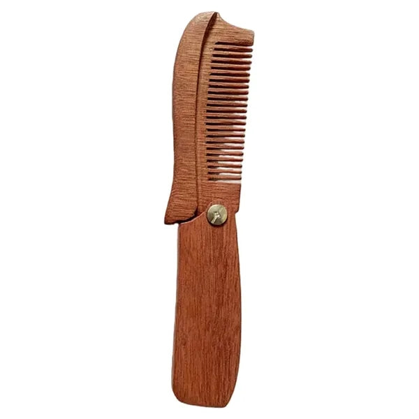 Premium Foldable Wooden Comb Stylish Grooming Accessory