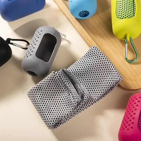 Portable Mini Silicone Set Cold Towel