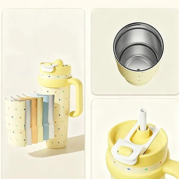 Big Mac Large Capacity Straw Insulated Cup