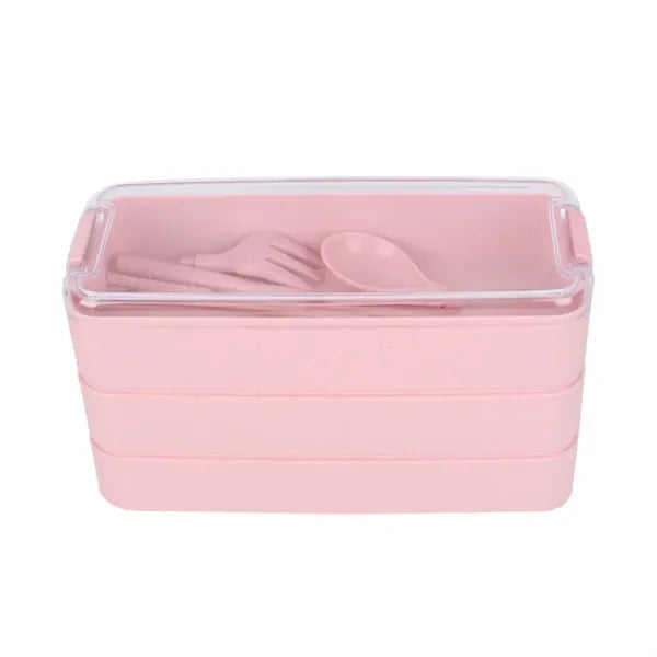 3 In 1 Wheat Straw Lunch Box