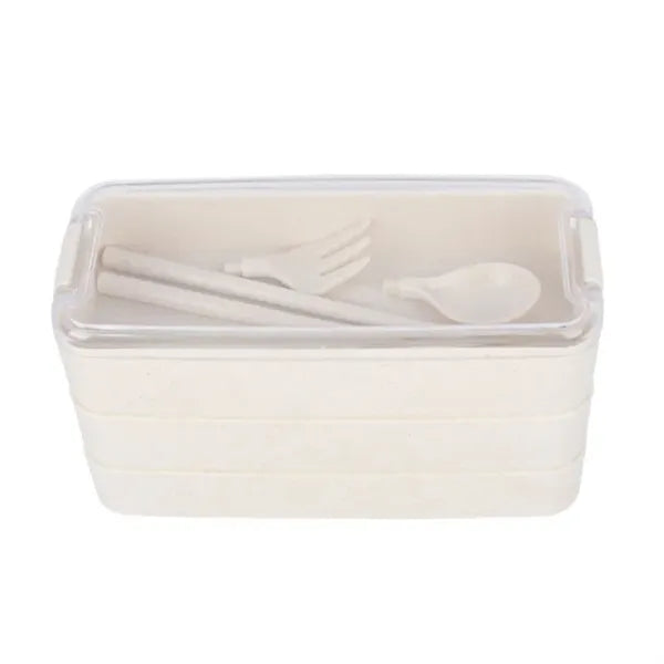 3 In 1 Wheat Straw Lunch Box