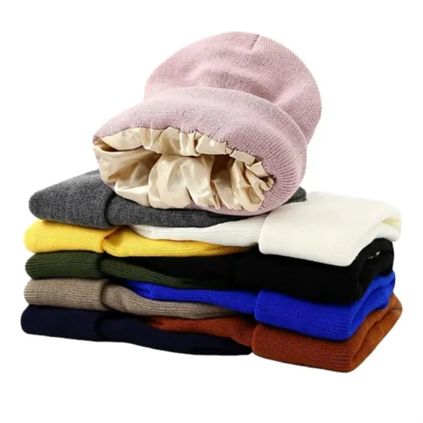 Logo Knit Beanie Winter Warm Hat Unisex Free Shipping