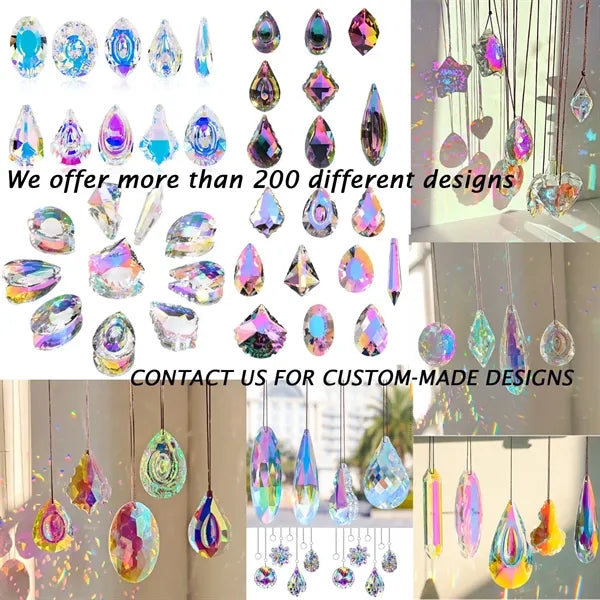 Hanging Crystal Star Ornament for Christmas Tree Decoration