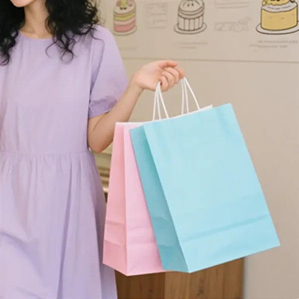 Stylish Premium Kraft Paper Gift Bag with Handles