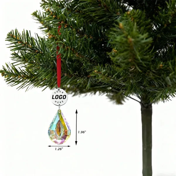 Faceted Crystal Christmas Ornaments Hanging Suncatcher