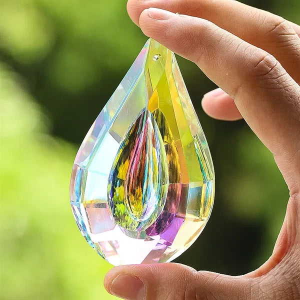 Faceted Crystal Christmas Ornaments Hanging Suncatcher
