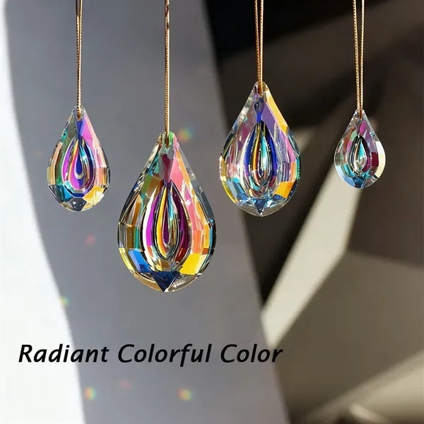 Faceted Crystal Christmas Ornaments Hanging Suncatcher