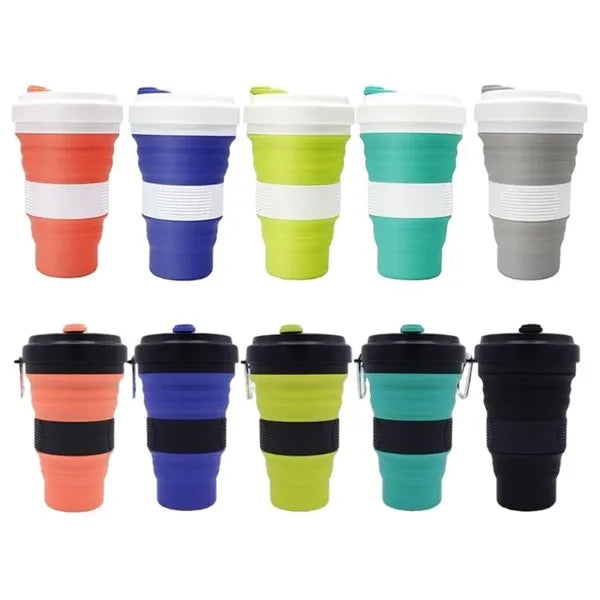 12 oz Collapsible Silicone Water Bottle