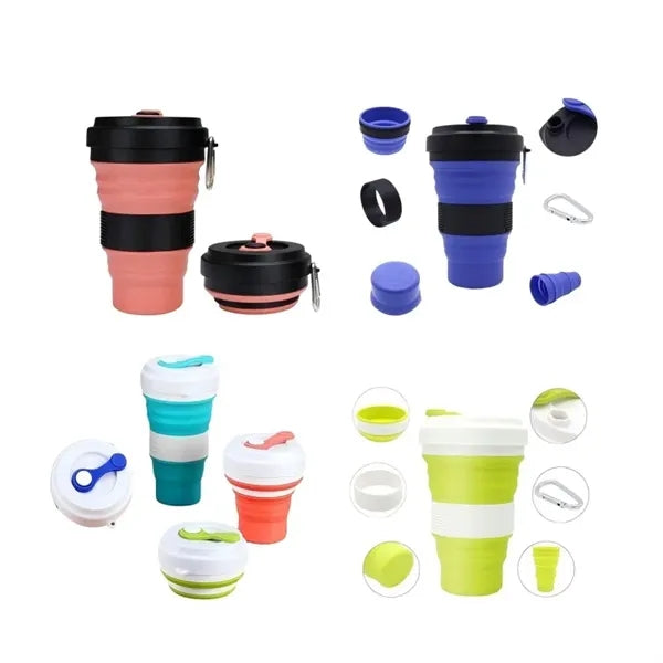 12 oz Collapsible Silicone Water Bottle