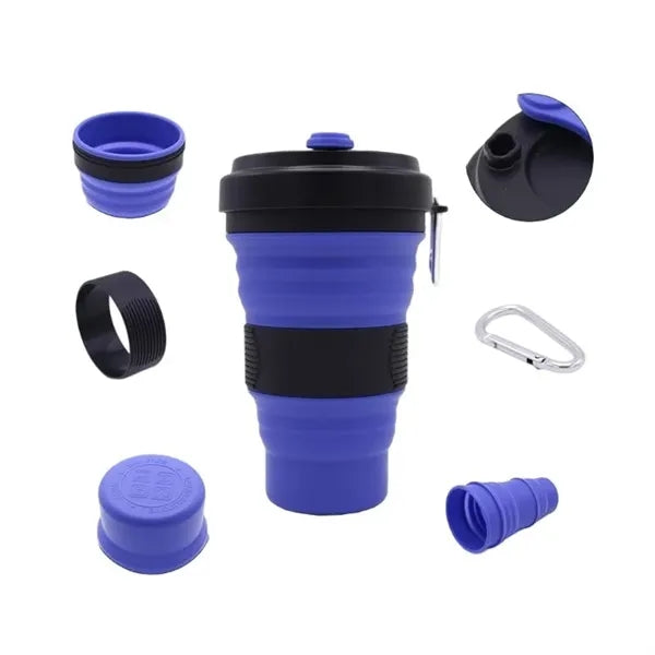 12 oz Collapsible Silicone Water Bottle