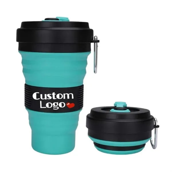 12 oz Collapsible Silicone Water Bottle