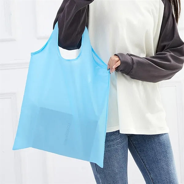 Foldable Waterproof Polyester Shopping Tote Bag
