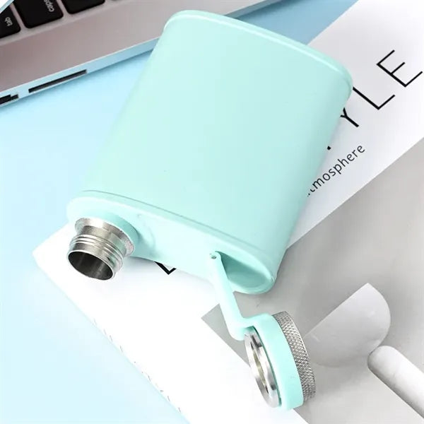 8oz Stainless Steel Square Portable Hip Flask