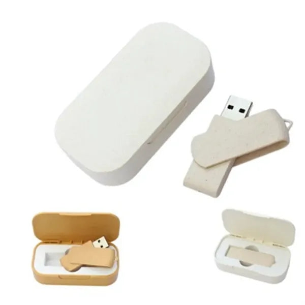 Wheat Straw USB Drive Set