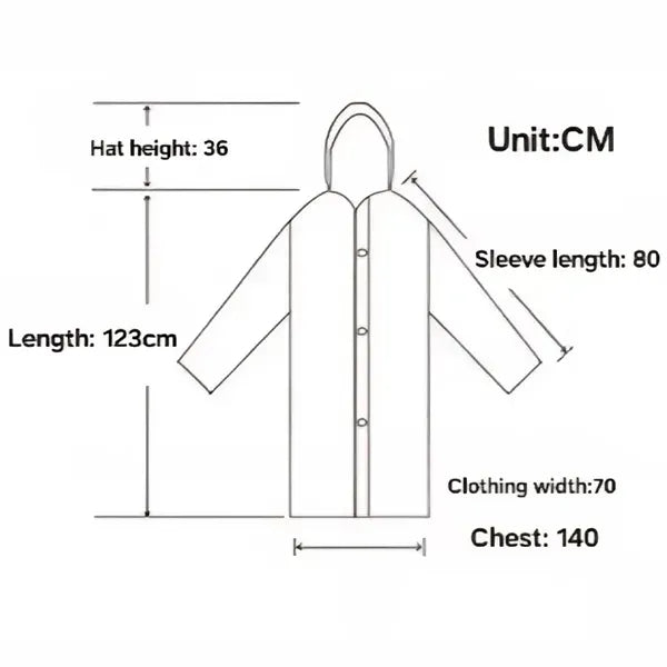EVA fashion raincoat