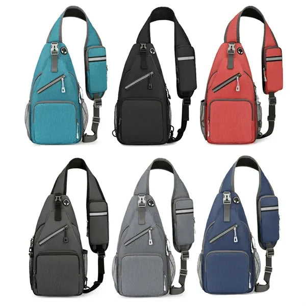 Crossbody Sling Backpack Chest Bag With Adjustable Strap