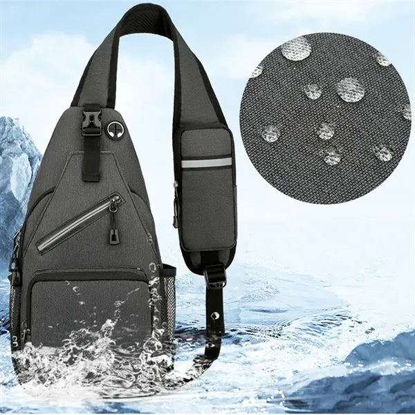 Crossbody Sling Backpack Chest Bag With Adjustable Strap